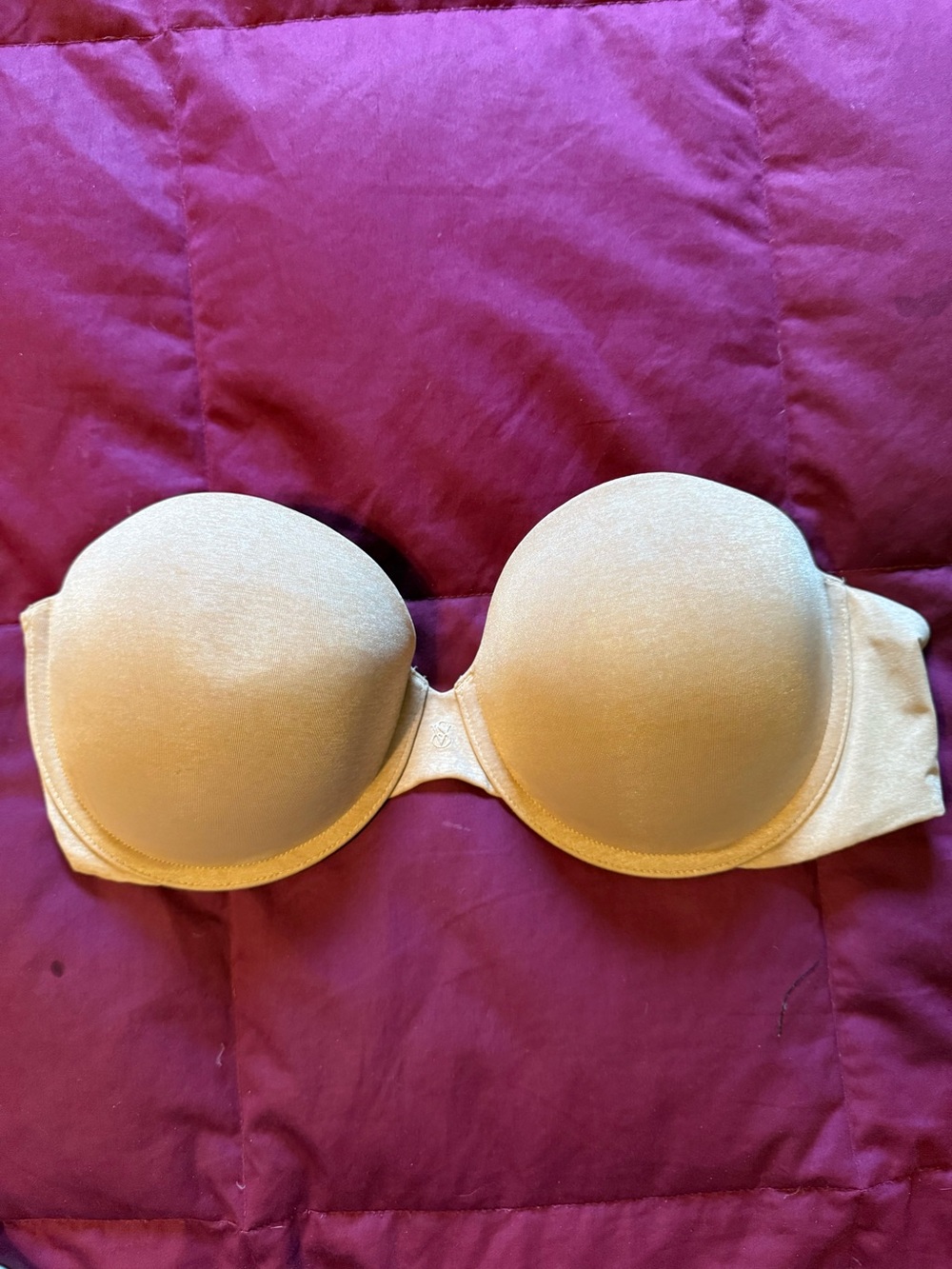 Victoria's Secret Strapless Smooth Molded Bra - Beige